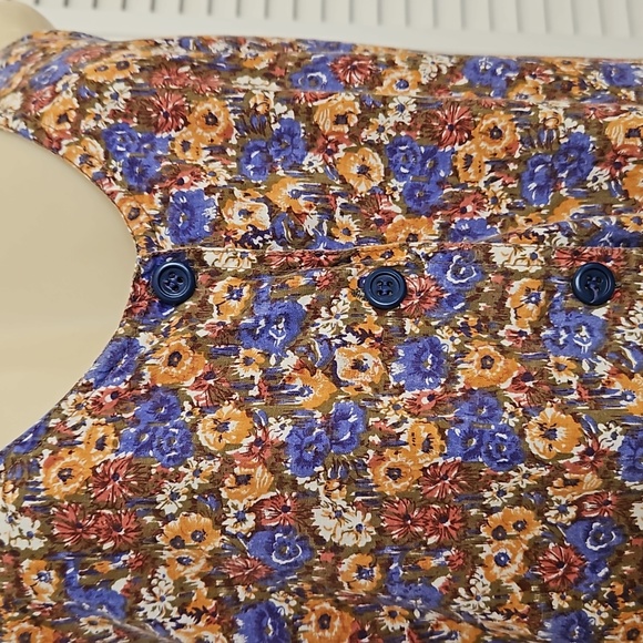 Sleeveless 100% cotton floral dress - Picture 3 of 6